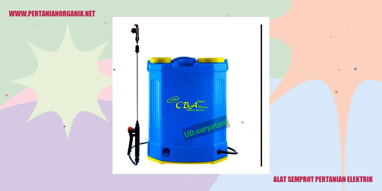 alat semprot pertanian elektrik