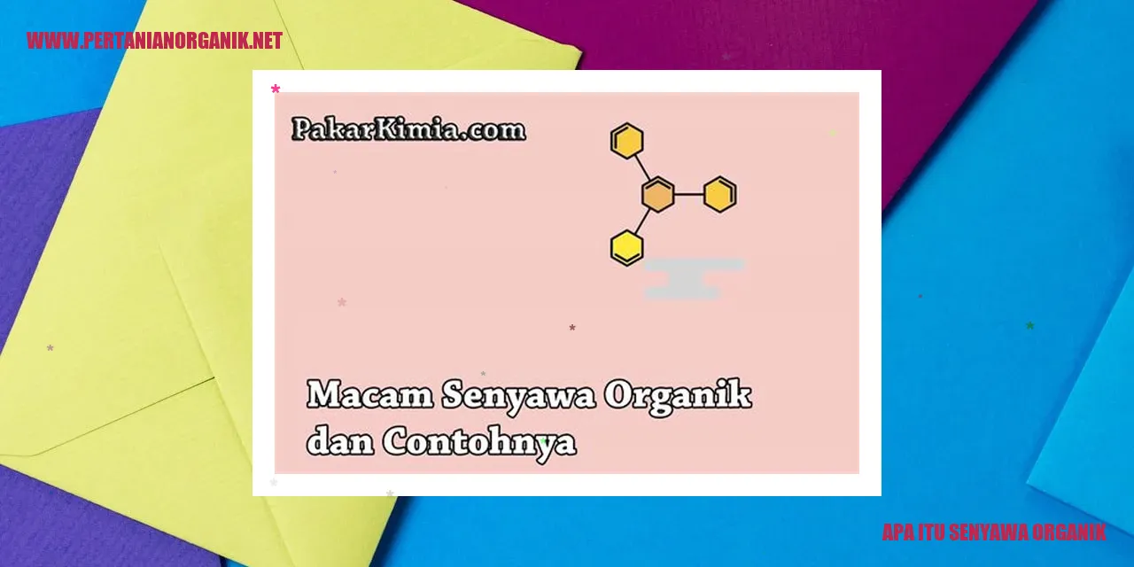 apa itu senyawa organik