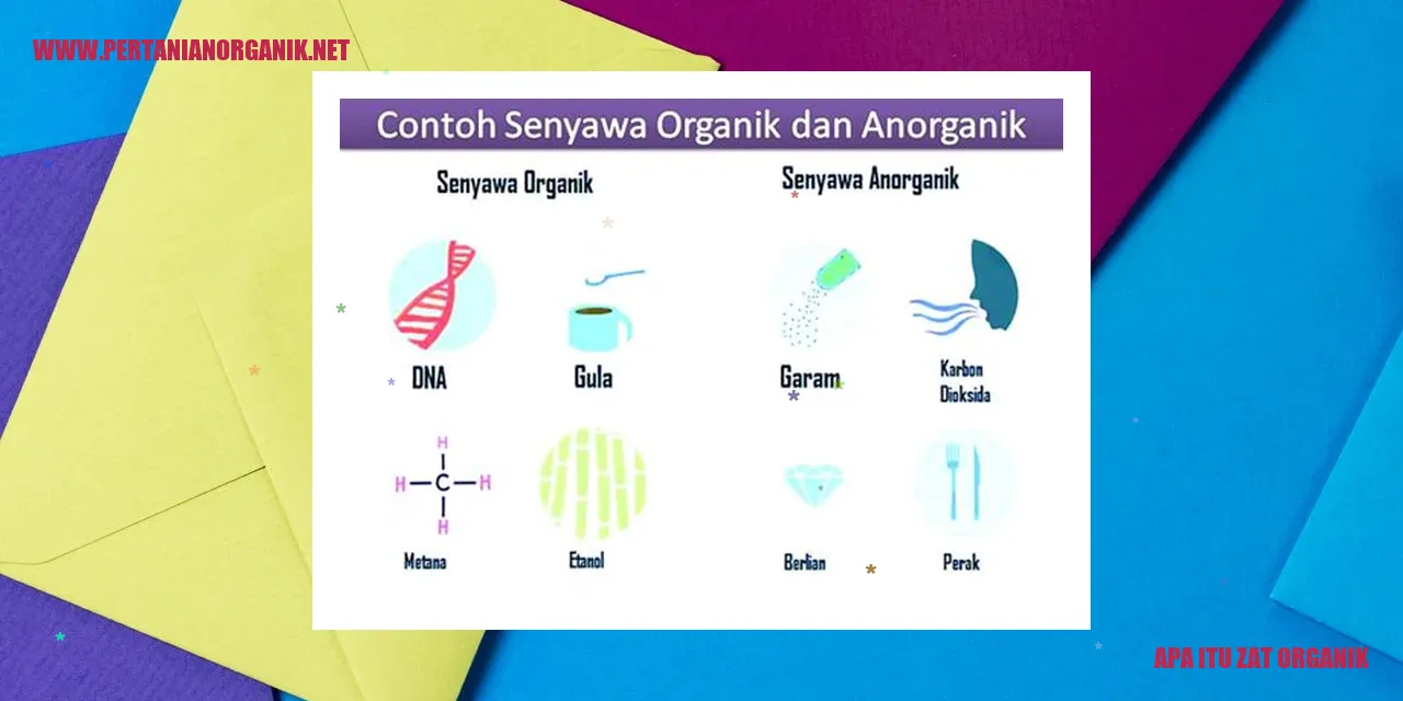 apa itu zat organik