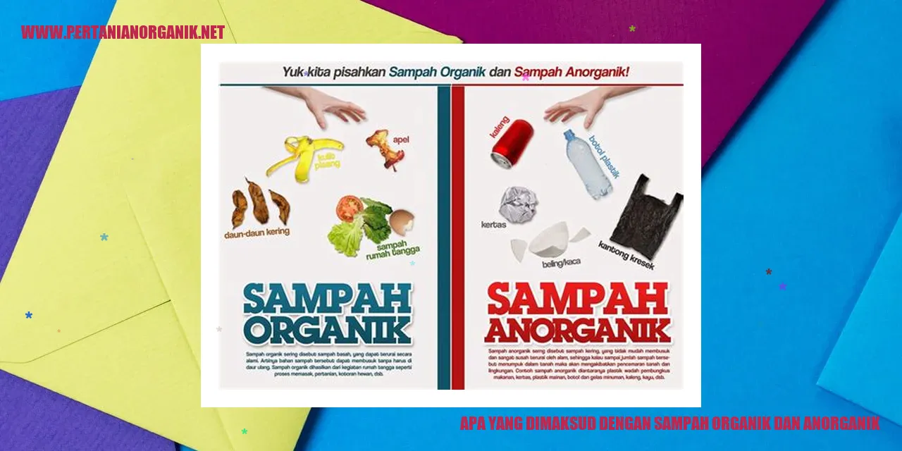 Sampah Organik dan Anorganik