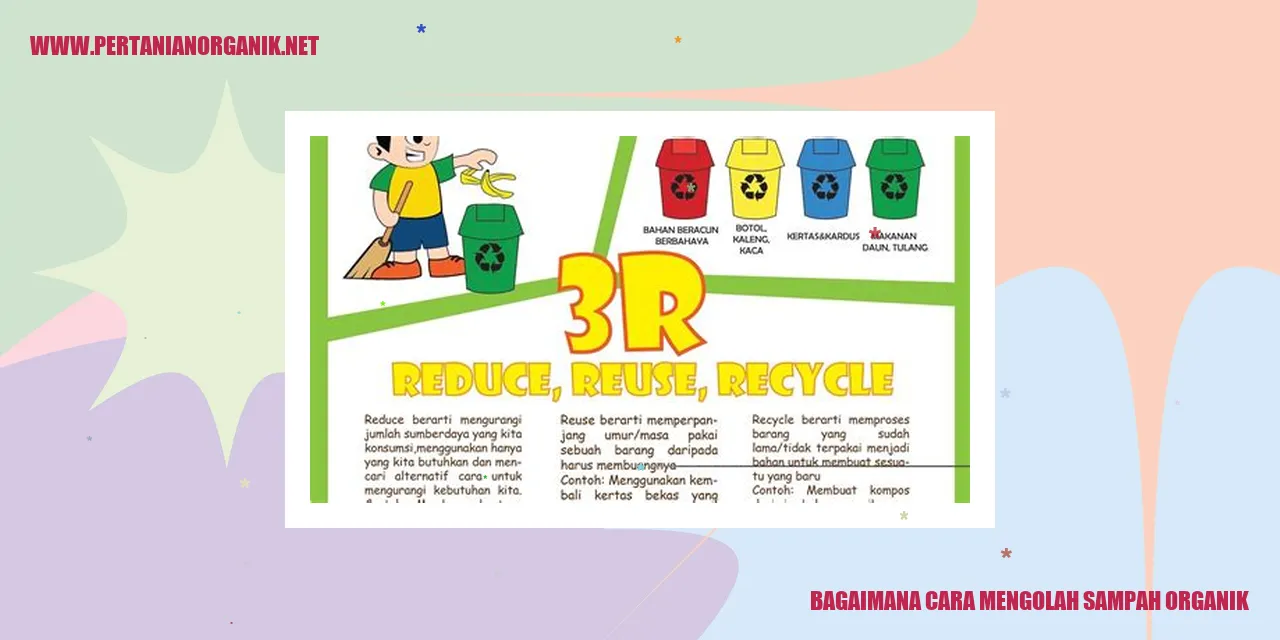bagaimana cara mengolah sampah organik