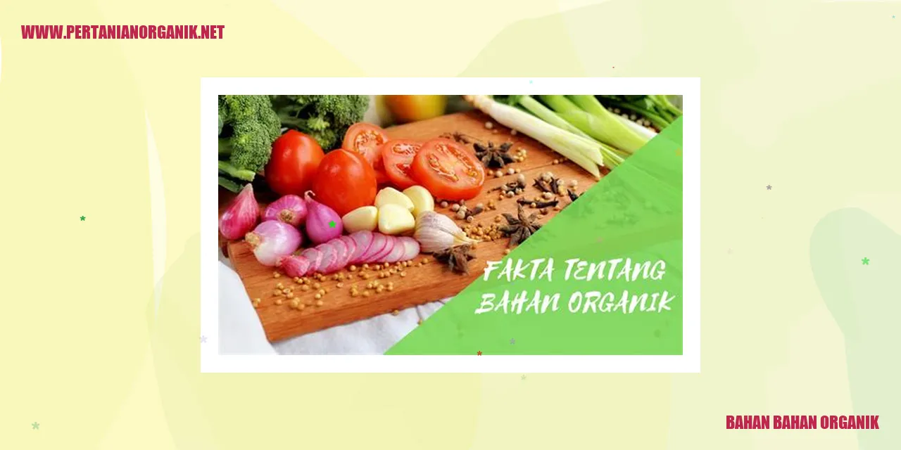 Gambar Bahan Bahan Organik