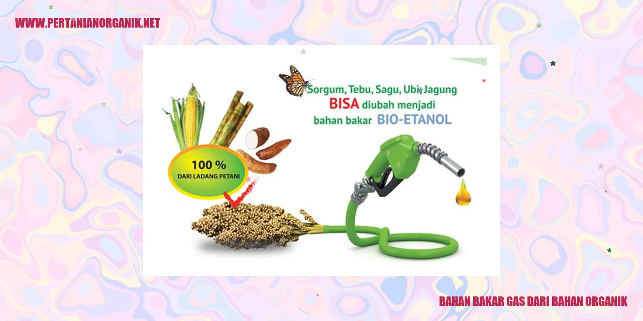 bahan bakar gas dari bahan organik