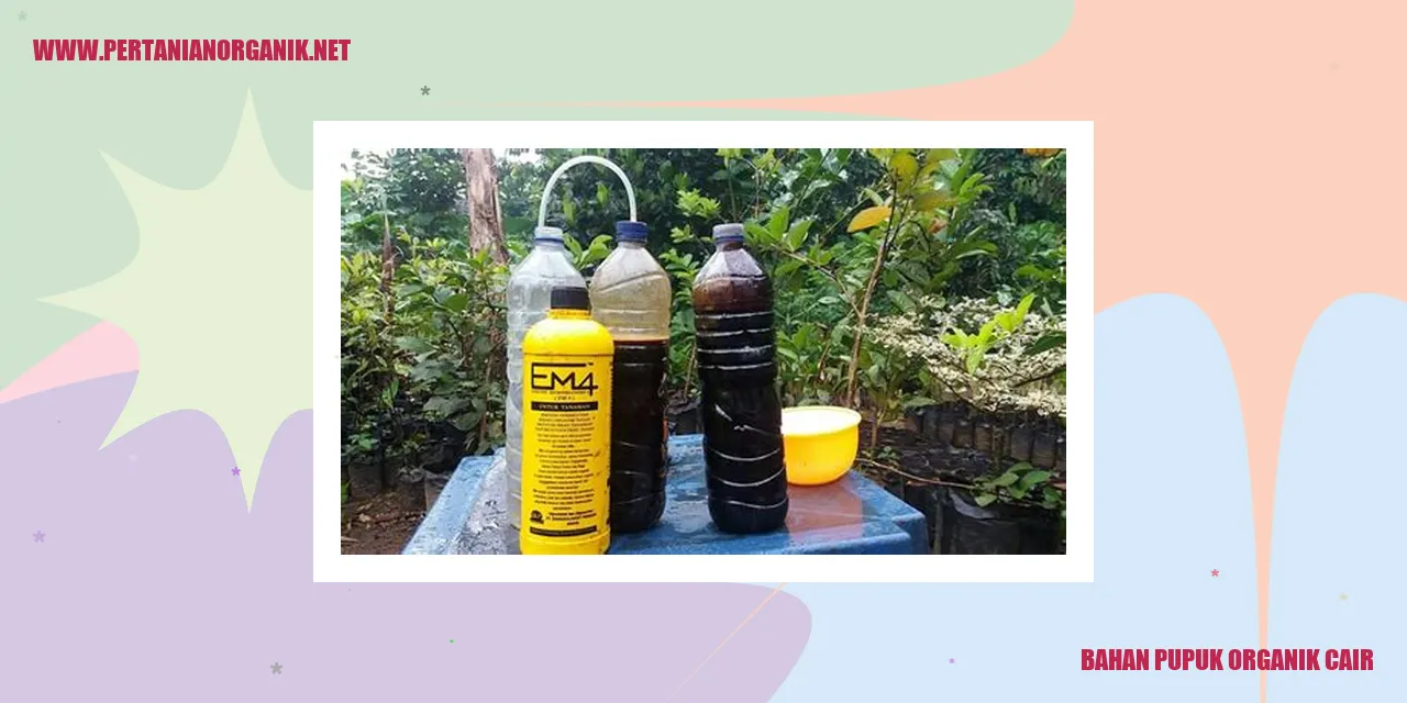 Gambar Bahan Pupuk Organik Cair