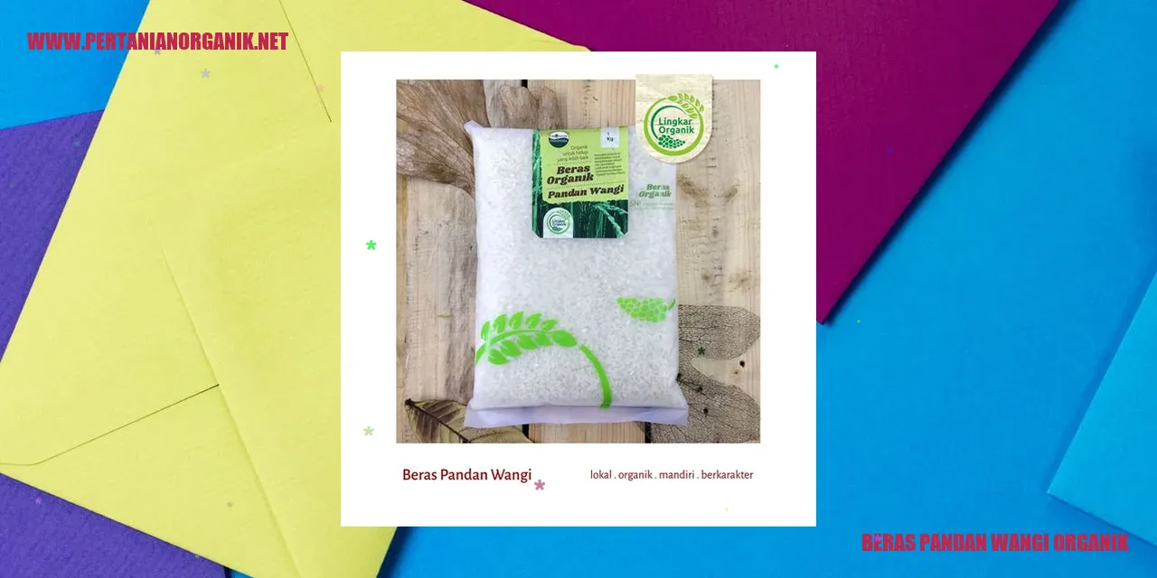 beras pandan wangi organik