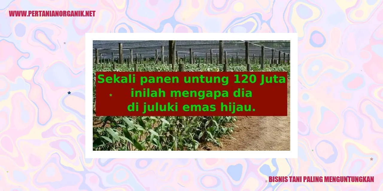 bisnis tani paling menguntungkan