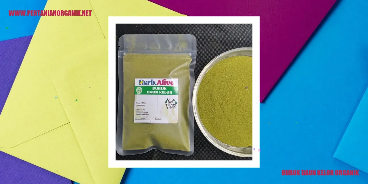 Bubuk Daun Kelor Organik