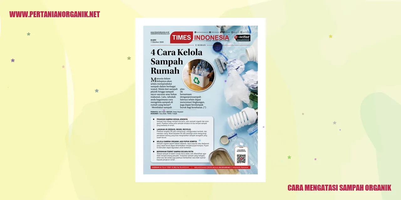 cara mengatasi sampah organik