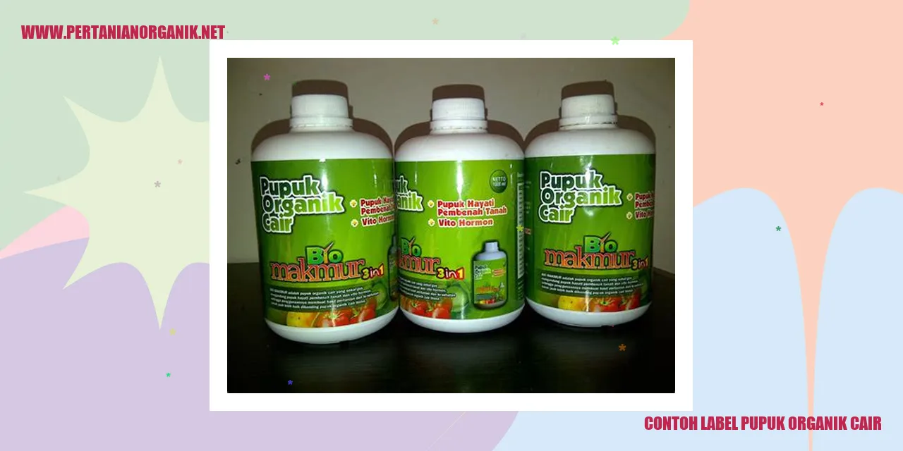 contoh label pupuk organik cair