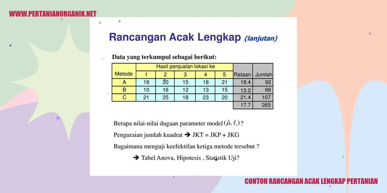 contoh rancangan acak lengkap pertanian