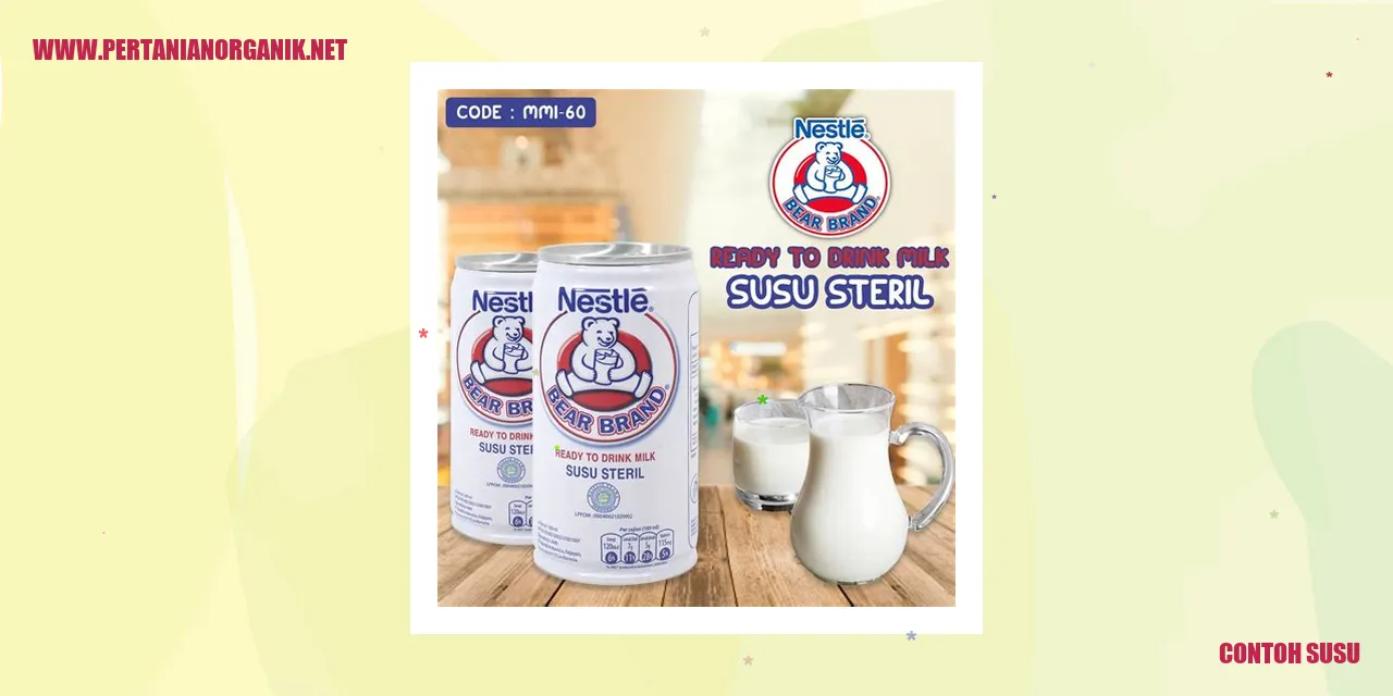 Contoh Susu