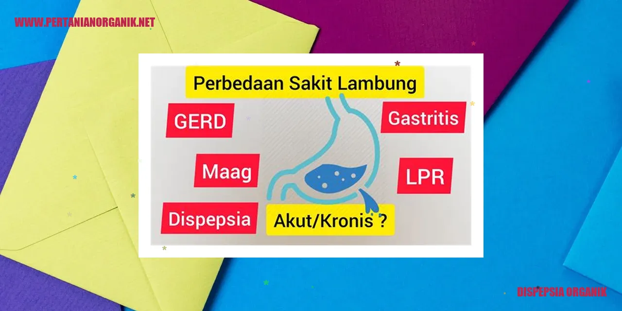 Dispepsia Organik