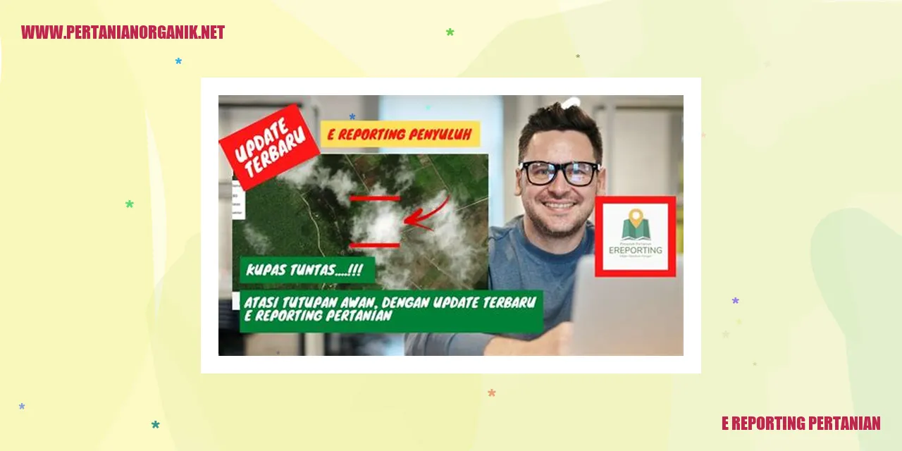 e-reporting pertanian