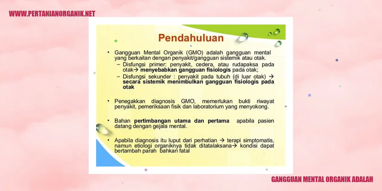 Gambar Gangguan Mental Organik