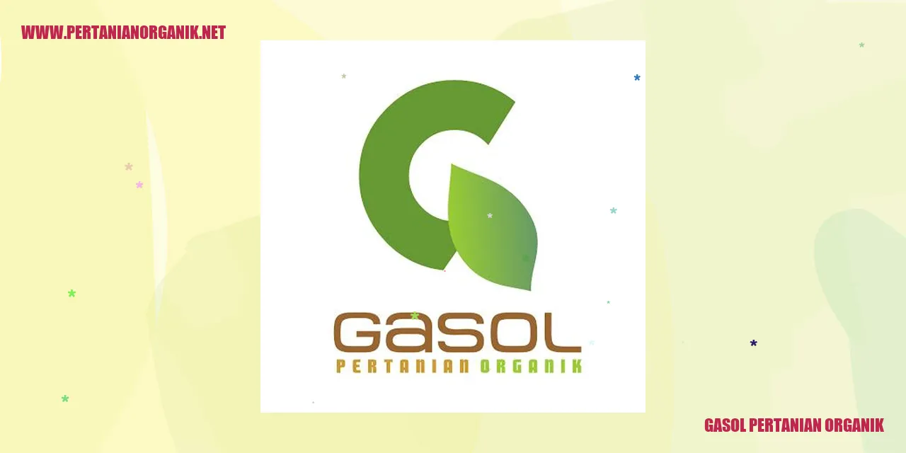 gasol pertanian organik