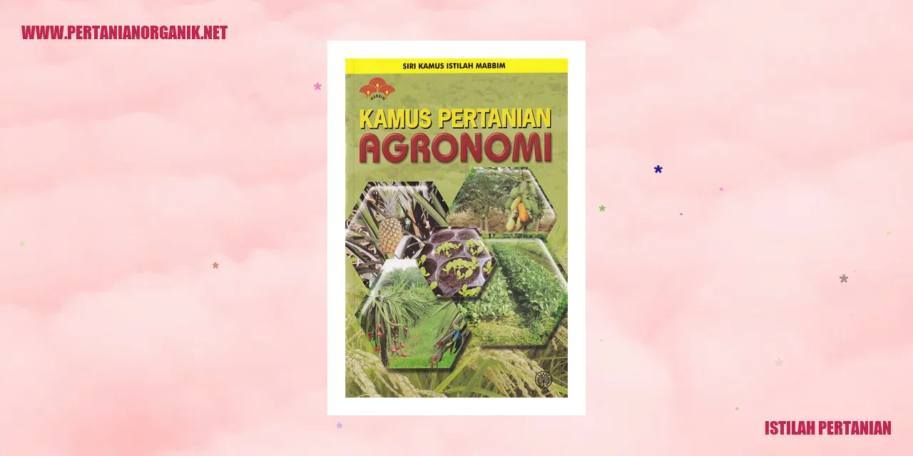 Istilah Pertanian