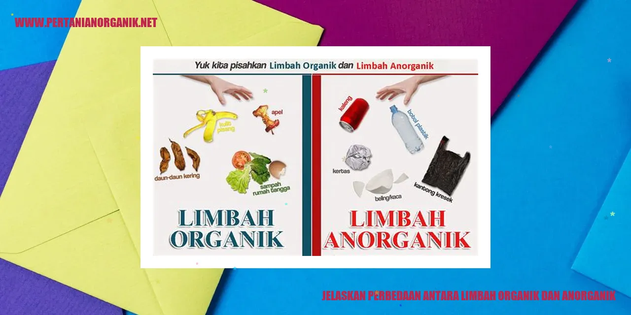perbedaan limbah organik dan anorganik