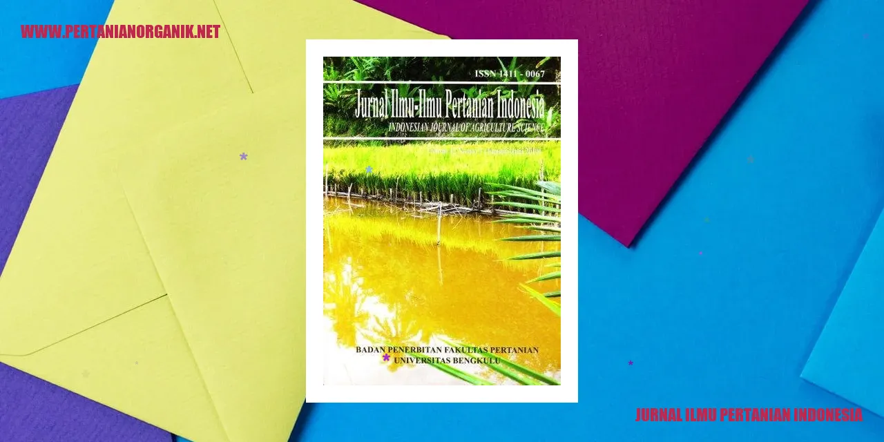 Jurnal Ilmu Pertanian Indonesia
