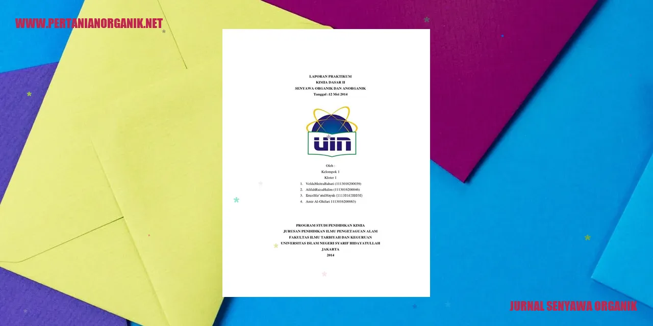 jurnal senyawa organik