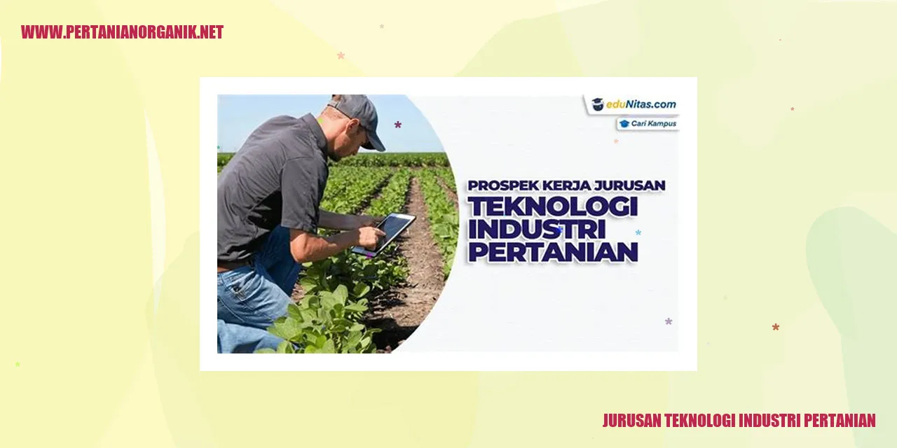 Jurusan Teknologi Industri Pertanian