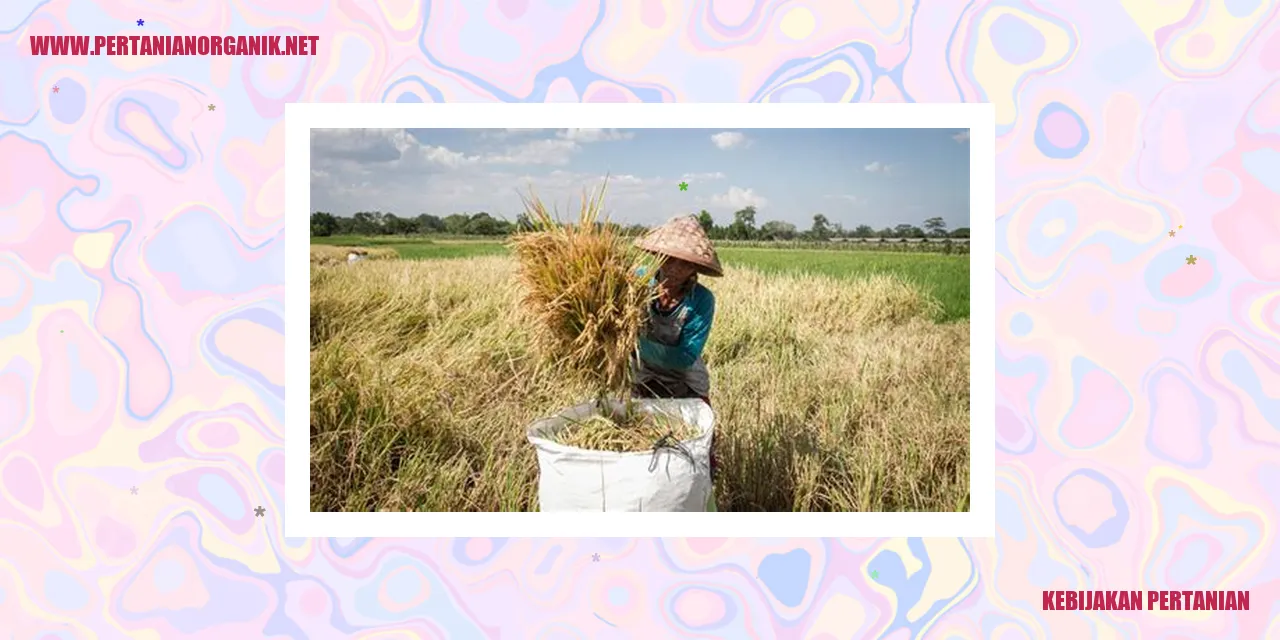 Kebijakan Pertanian
