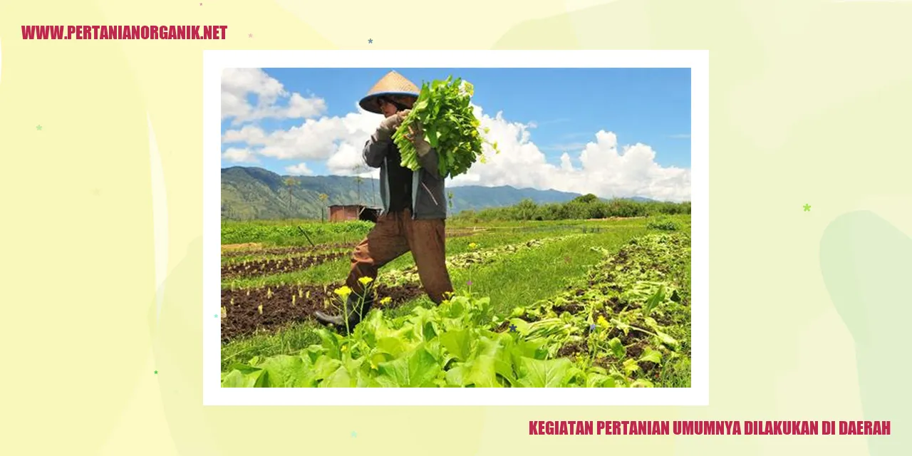 kegiatan pertanian