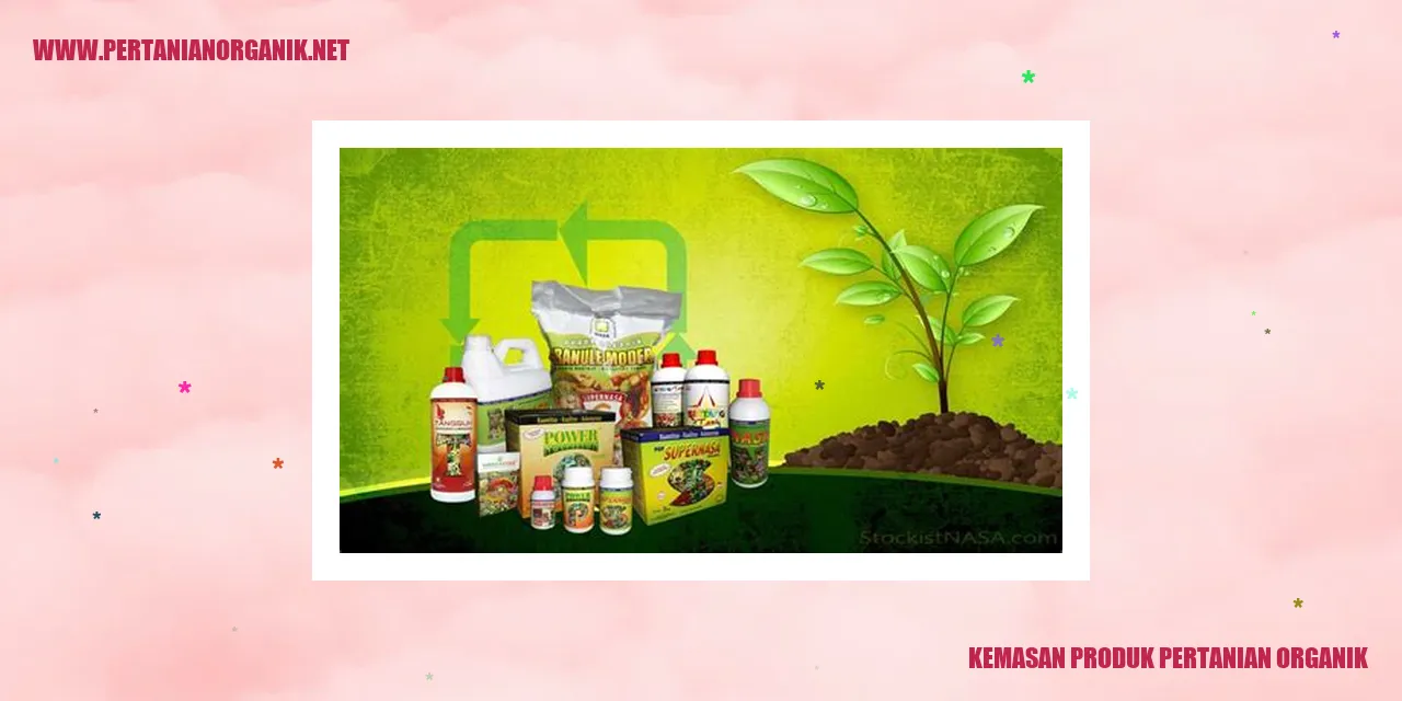 Kemasan produk pertanian organik