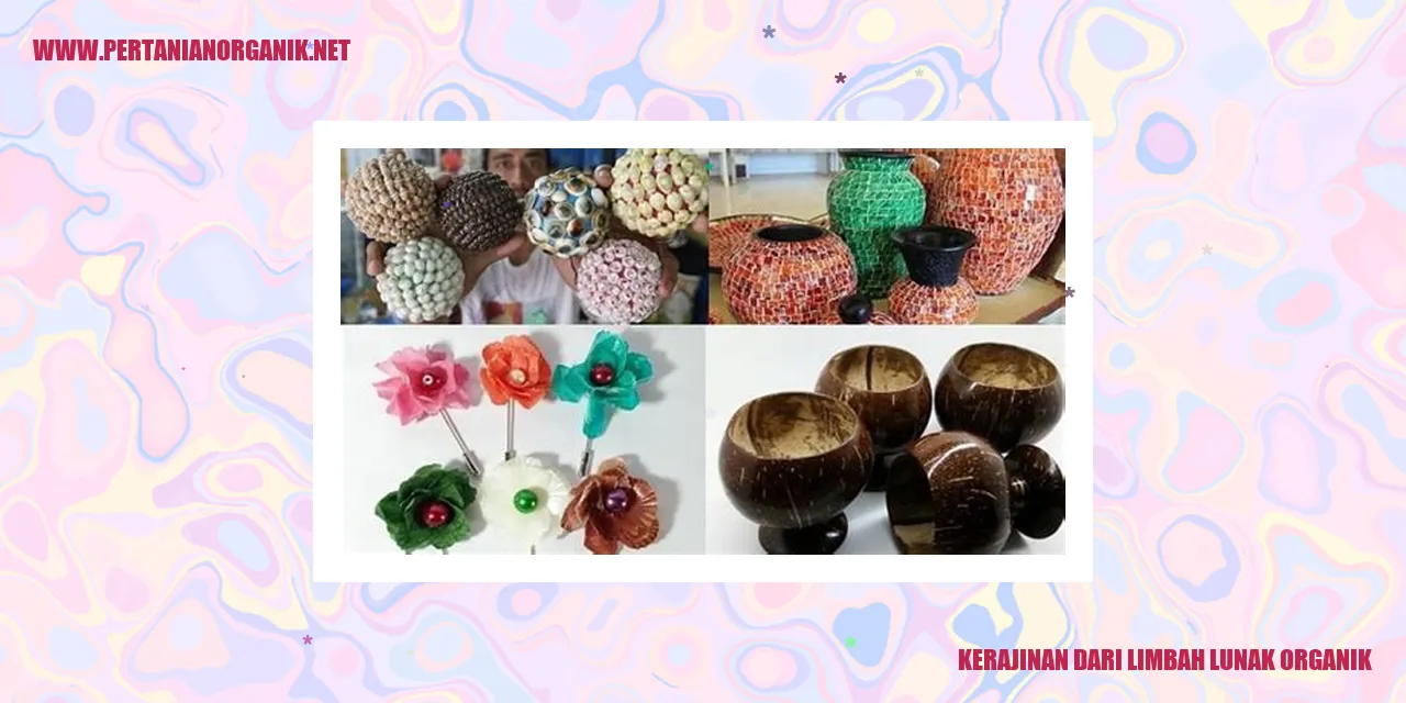 Kerajinan dari Limbah Lunak Organik