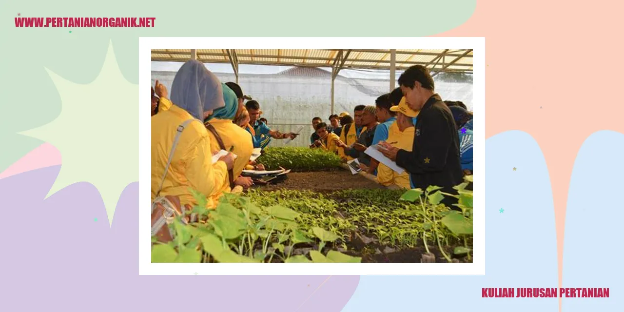 kuliah jurusan pertanian