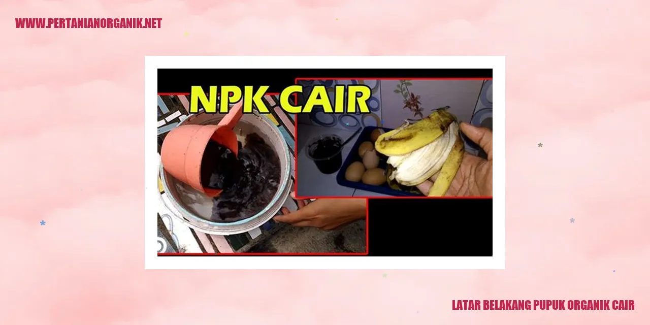 Pupuk Organik Cair
