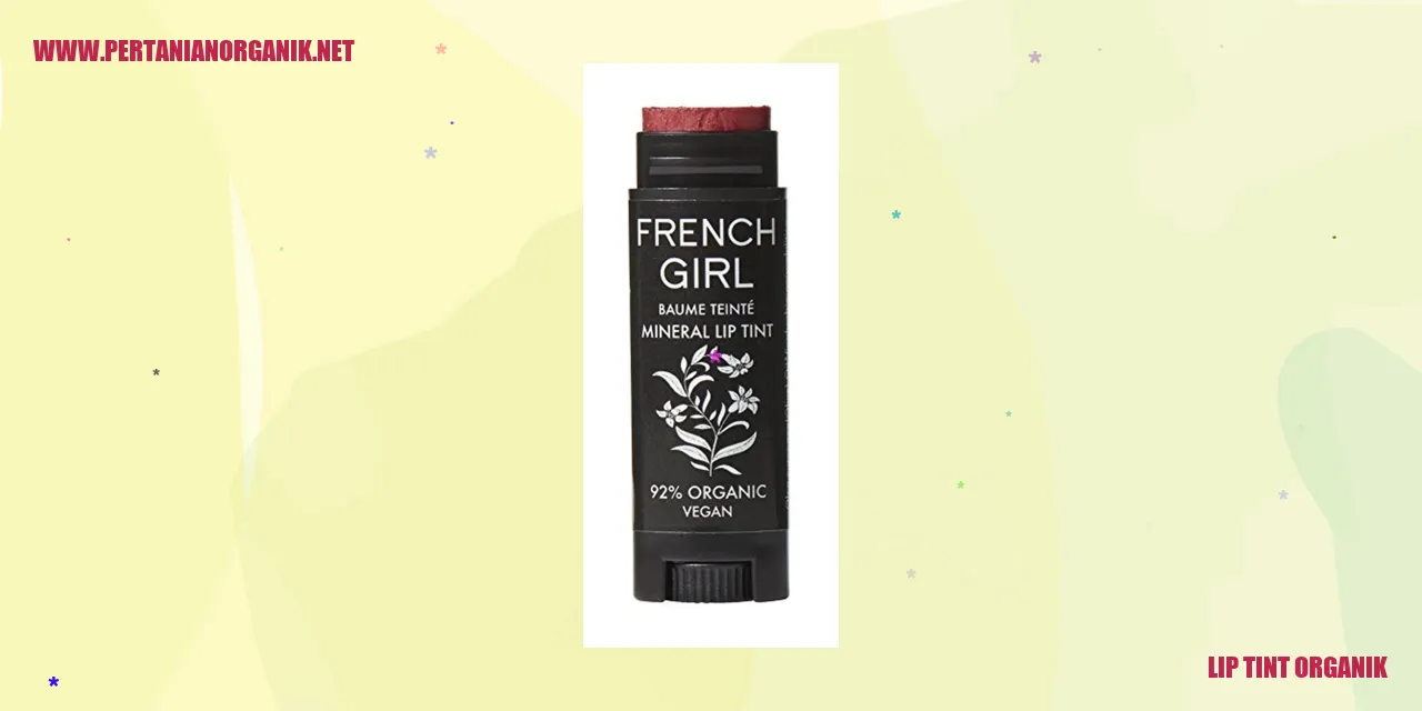 lip tint organik