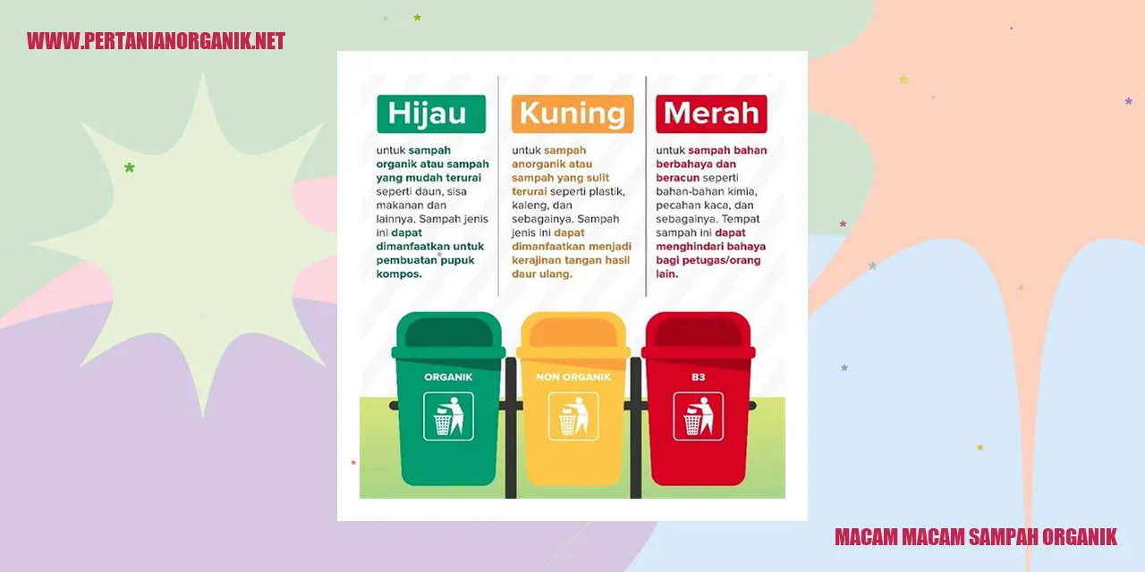 macam-macam sampah organik dalam kotak