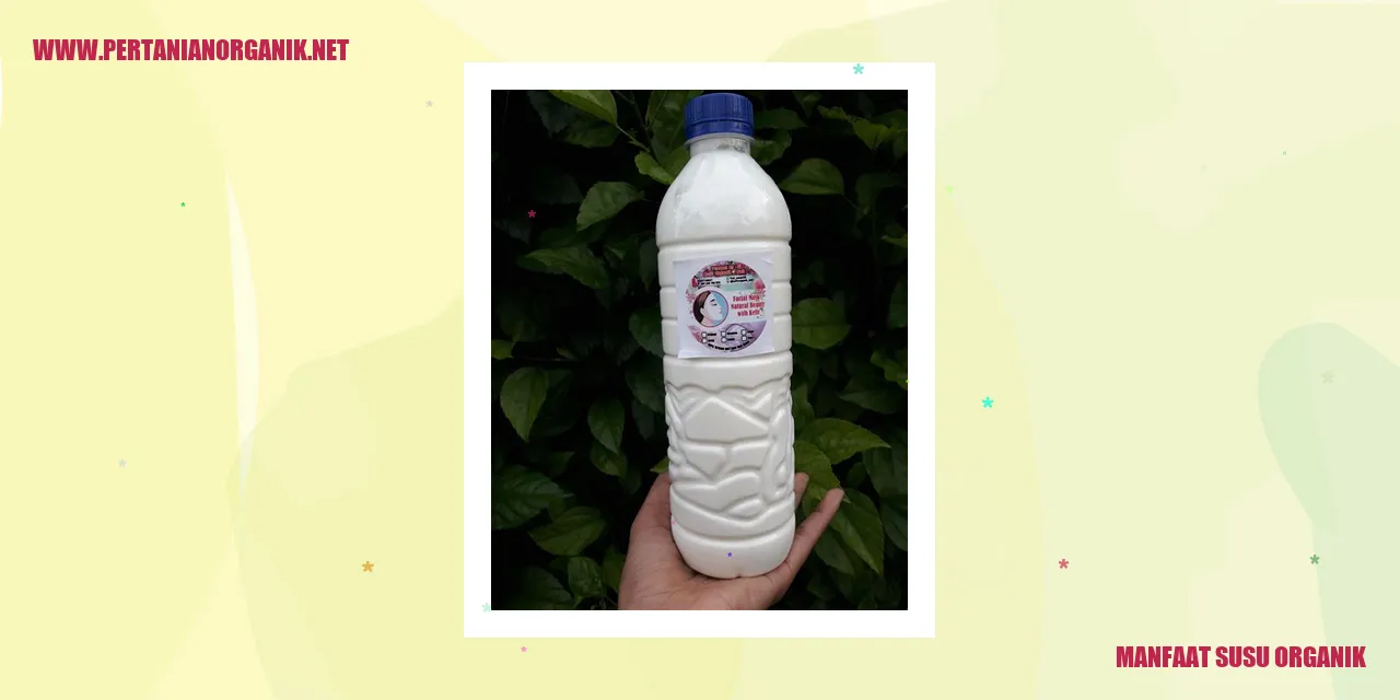 Manfaat Susu Organik