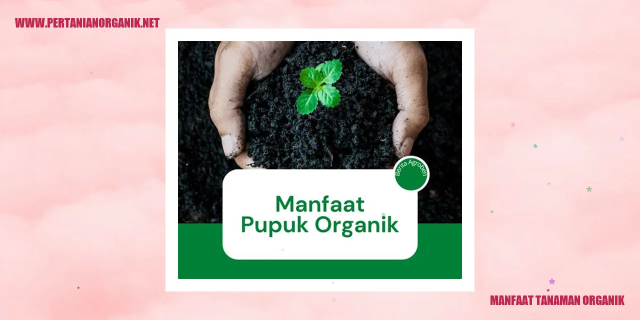 Manfaat Tanaman Organik