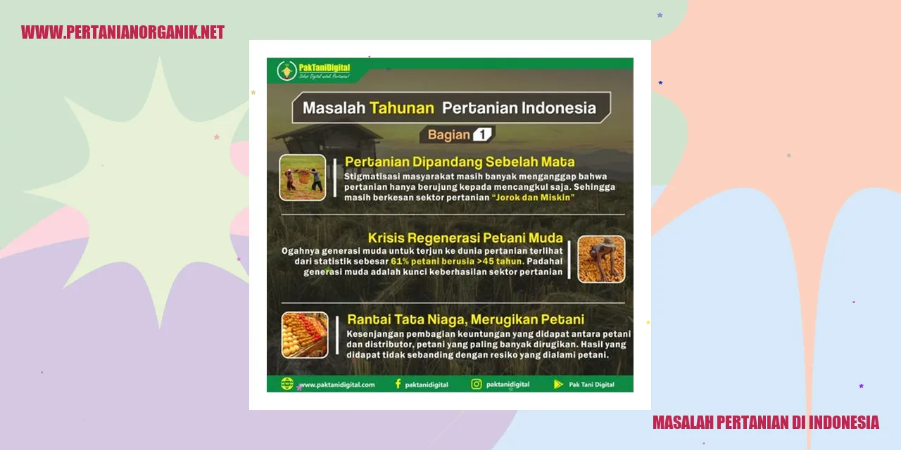Masalah Pertanian di Indonesia