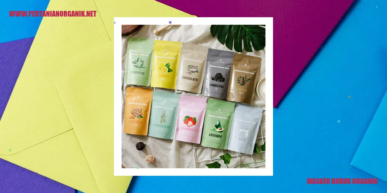 Masker Bubuk Organik