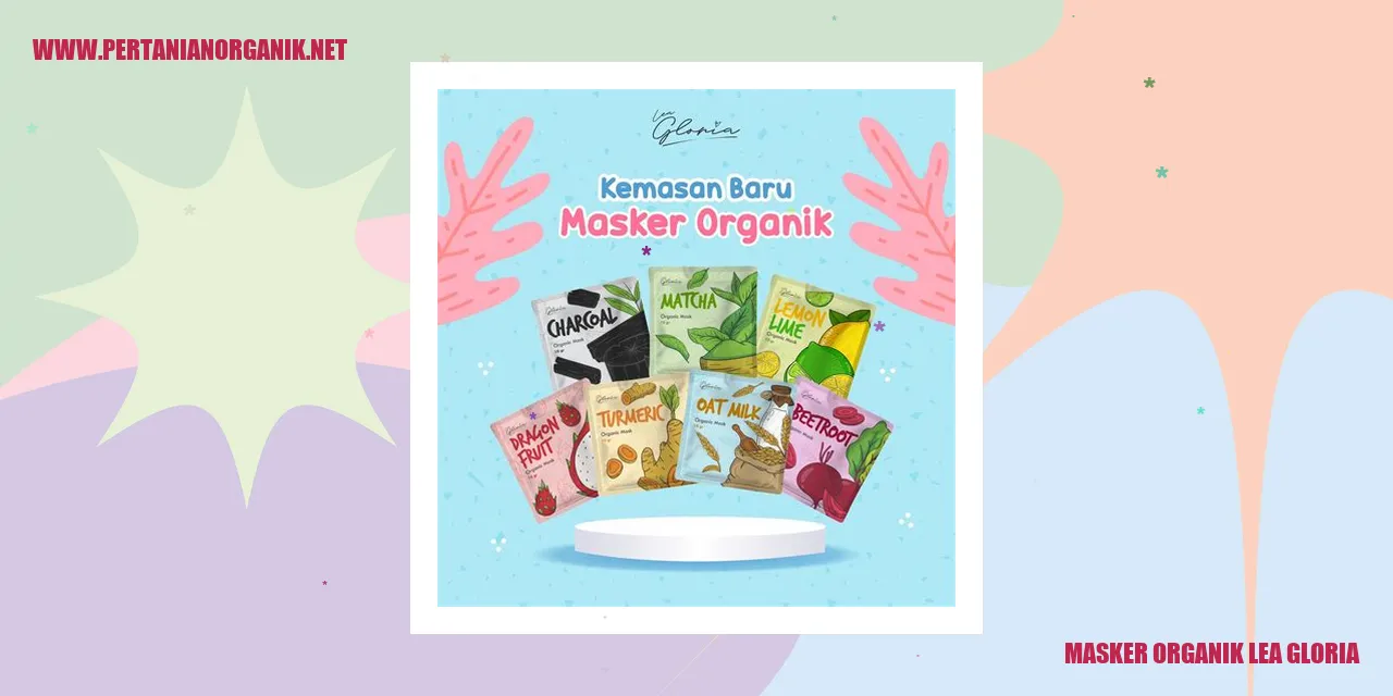Masker Organik Lea Gloria