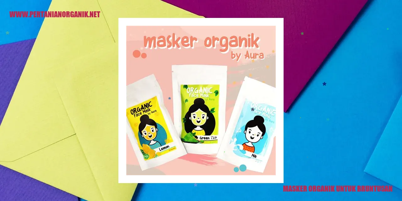 Masker Organik untuk Bruntusan