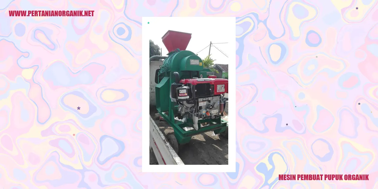 Mesin Pembuat Pupuk Organik