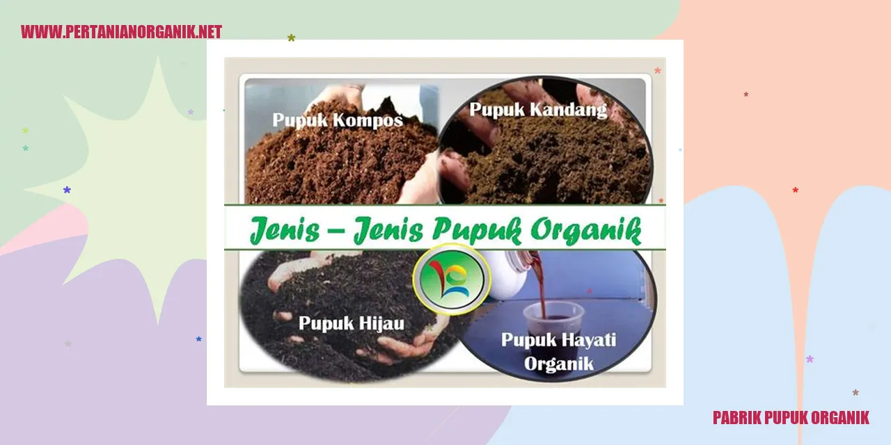 pabrik pupuk organik