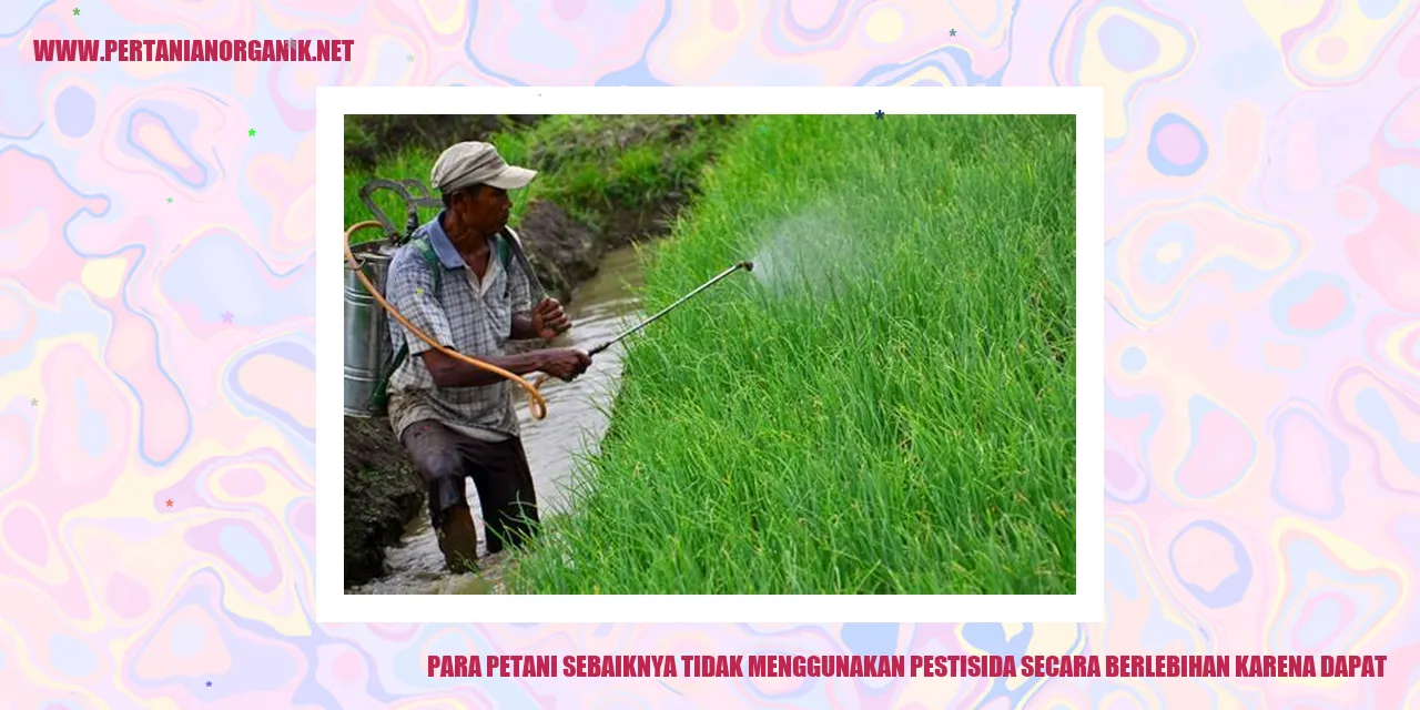 Para Petani Tidak Menggunakan Pestisida Secara Berlebihan