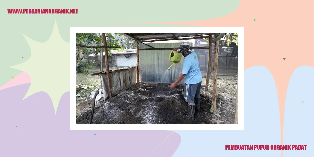 pembuatan pupuk organik padat