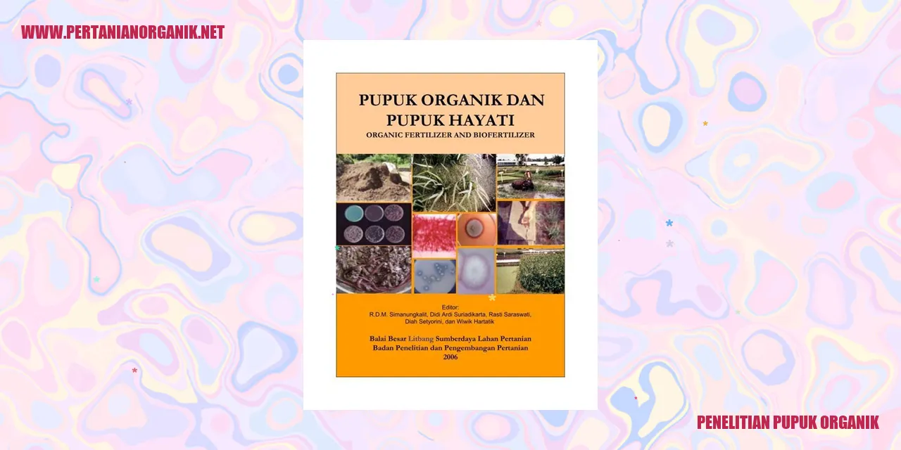 Penelitian Pupuk Organik