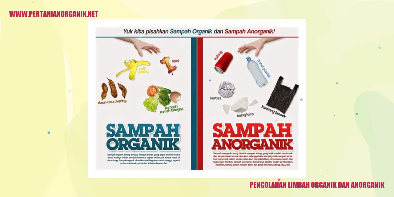 pengolahan limbah organik dan anorganik