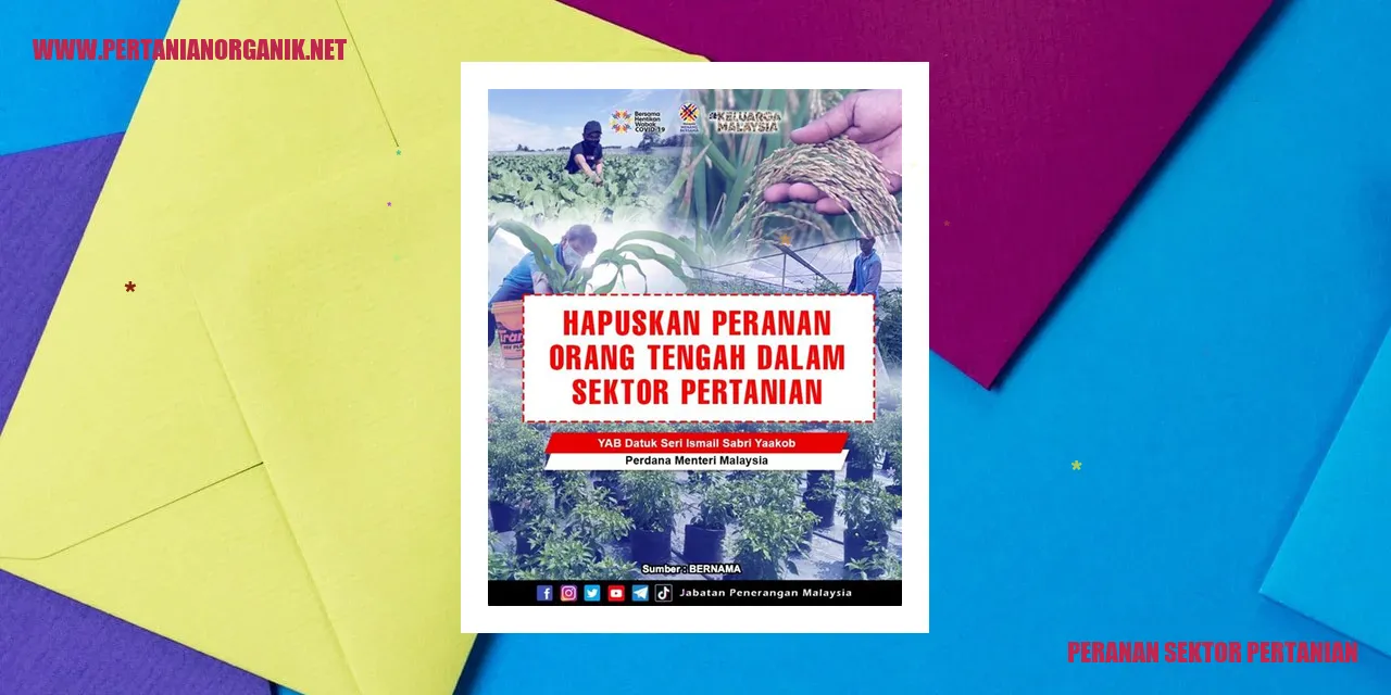 Peran Sektor Pertanian