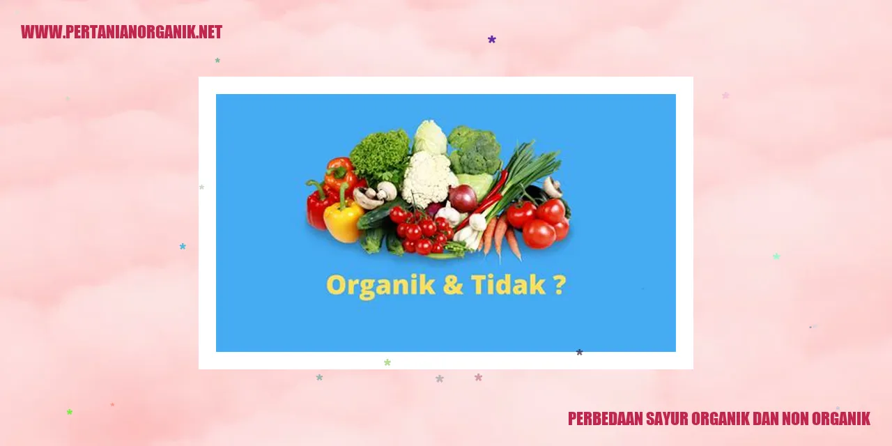 perbedaan sayur organik dan non organik