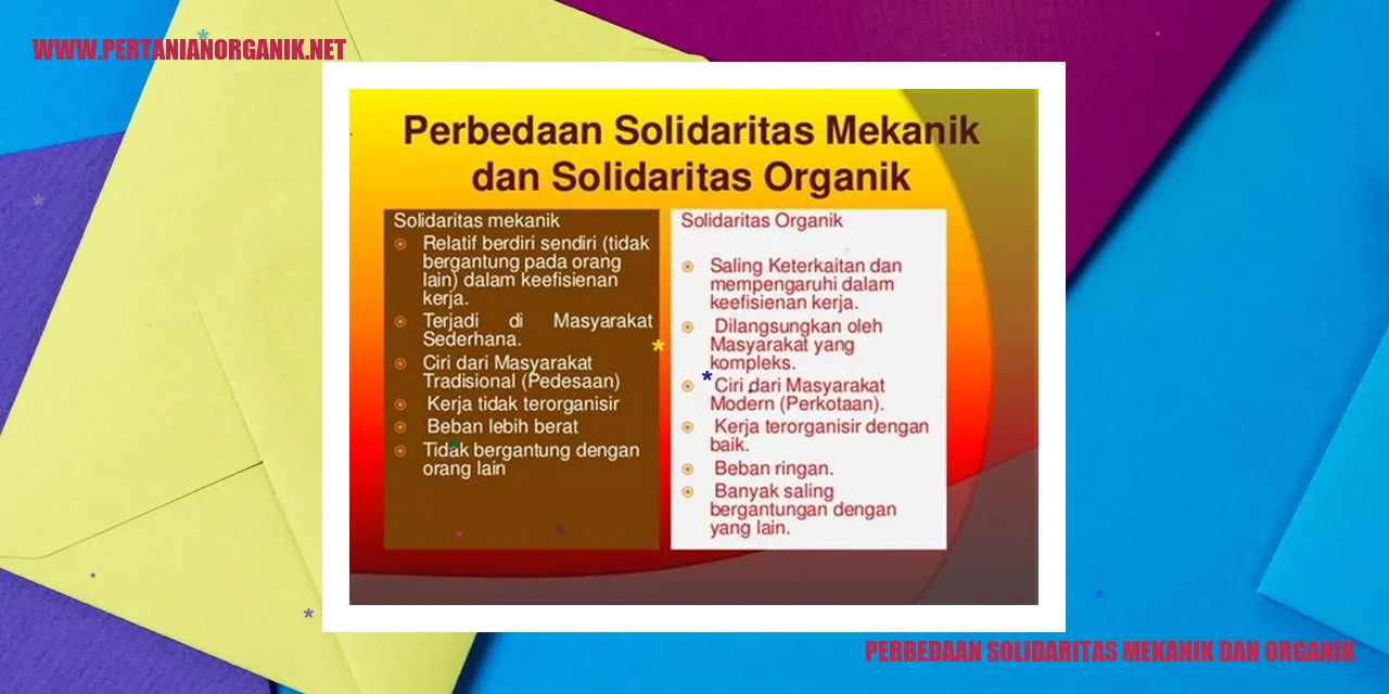 solidaritas mekanik