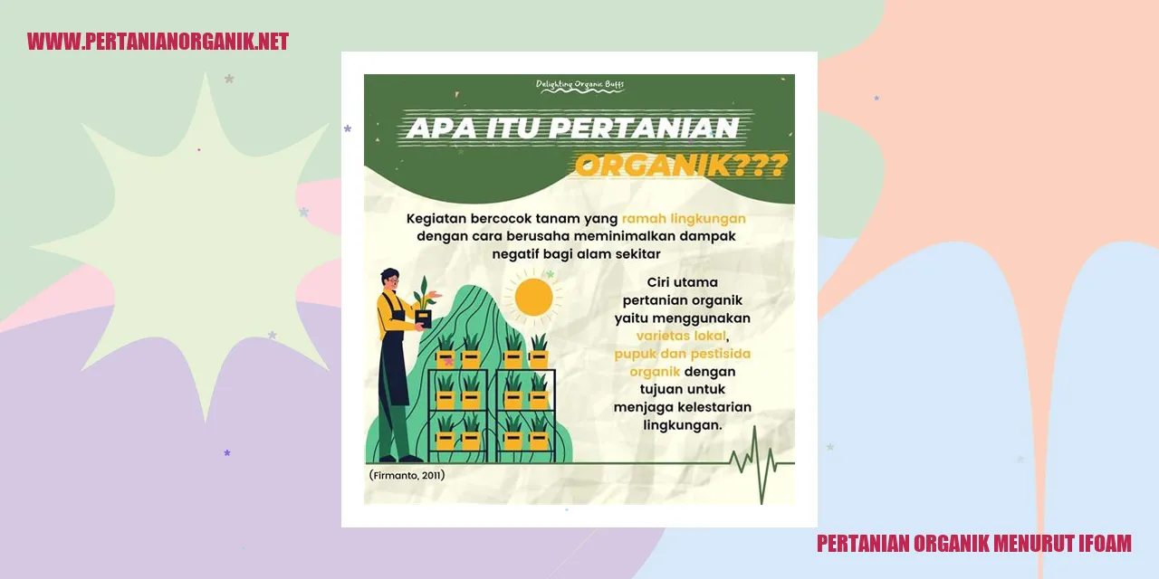 pertanian organik menurut ifoam