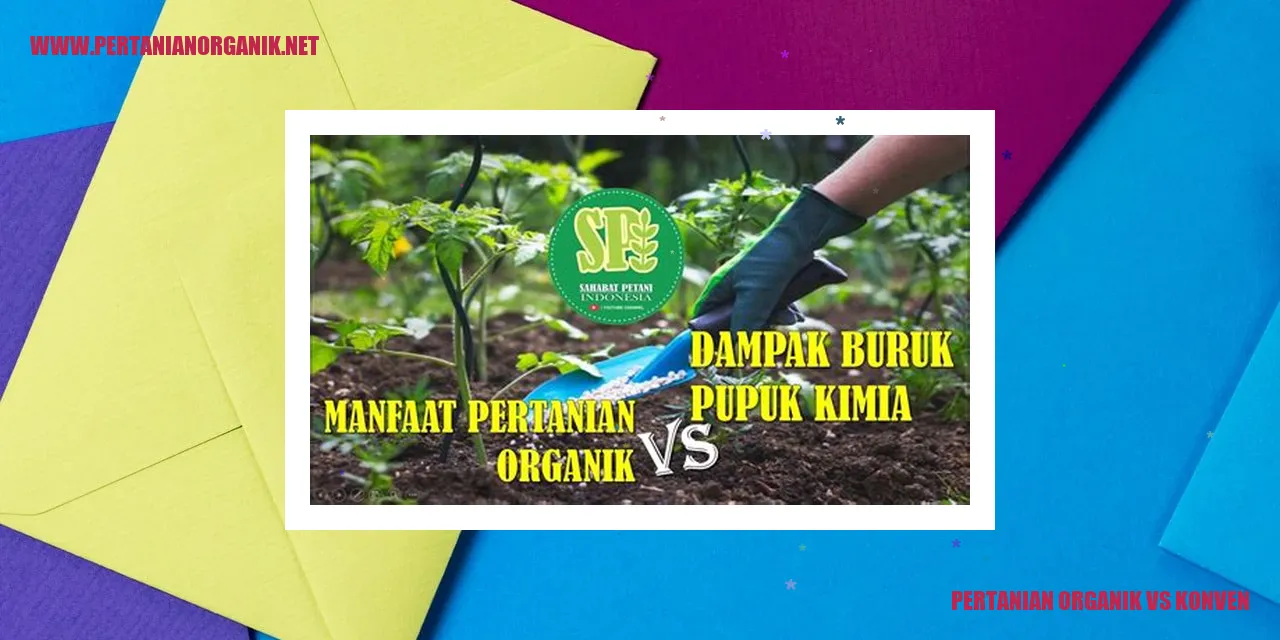 pertanian organik vs konven
