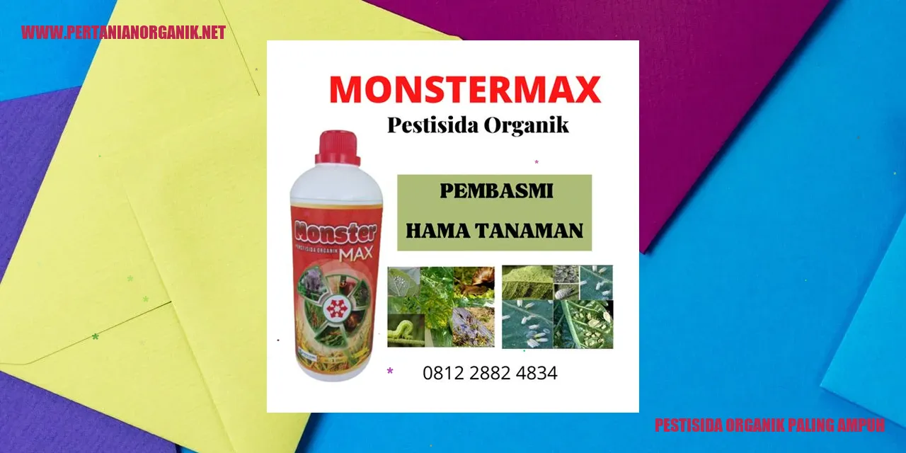 Pestisida Organik Berbasis Minyak Tumbuhan